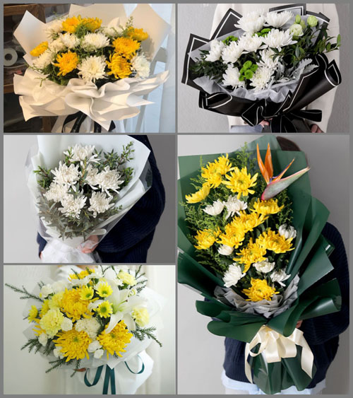 山西朔州朔城区小平易乡上泉观村白事花束代送